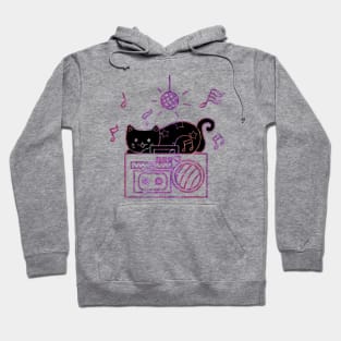 Funky disco cat Hoodie